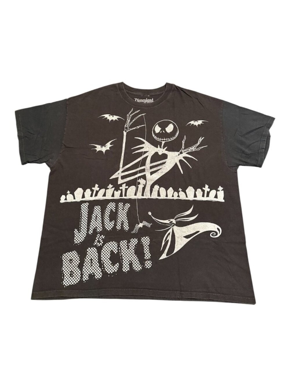 Y2k Disneyland Resorts Men Nightmare Before Christmas Jack Skellington Shirt 2xl